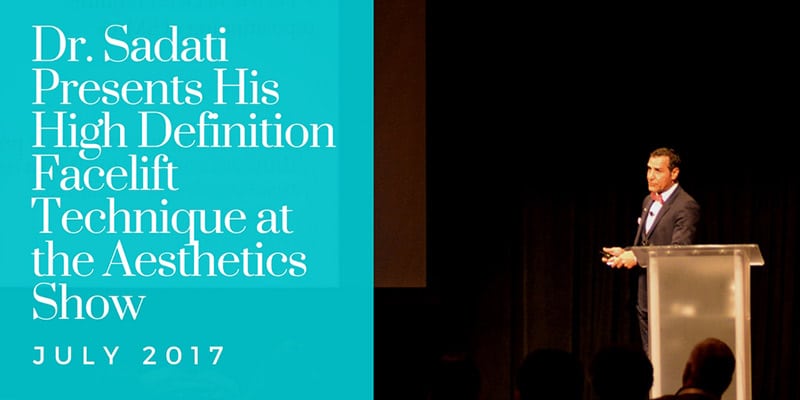 Dr. Sadati Presents His High Definition Facelift Technique at the Aesthetics Show Image